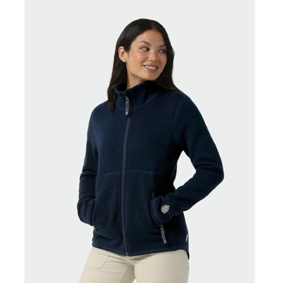 STIO Navy Sweetwater Fleece Jacket Small - Picture 1 of 7